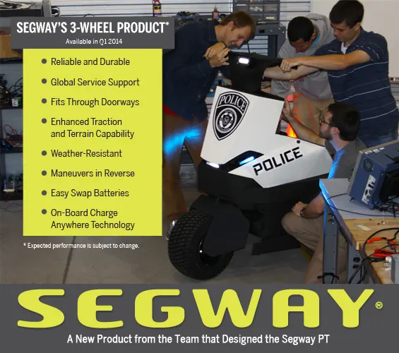 Segway de 3 ruedas para 2014
